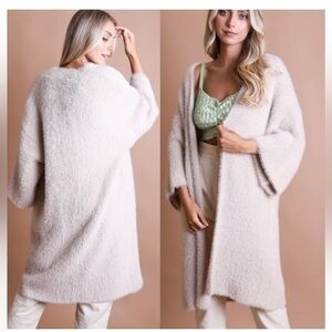 NEW Luxurious Faux Mohair Cardigan Sweater
